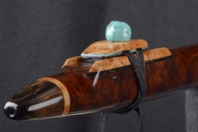 Walnut Burl Native American Flute, Minor, Bass A-3, #T4H